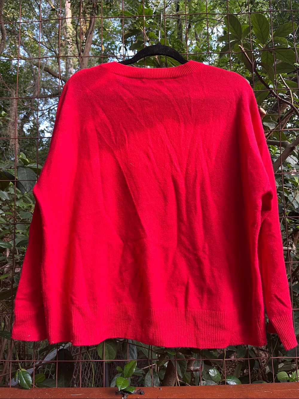 Alice + Olivia Bright Red Cozy Knit Sweater - Picture 5 of 5